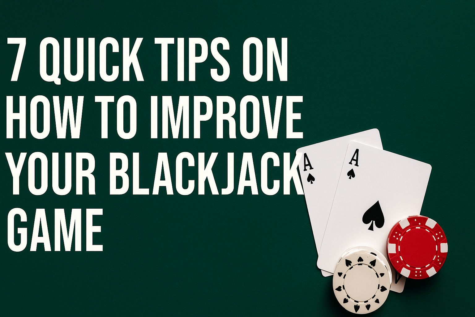 7 Quick tips on how to improve your Blackjack game cover photo